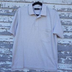 🌟 Peru Unlimited Striped Polo shirt size medium
